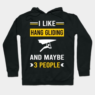 3 People Hang Gliding Glider Hoodie